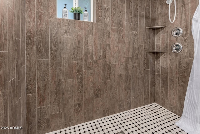 1747 W Devon, Mesa, AZ 85201 - full bathroom featuring tiled shower