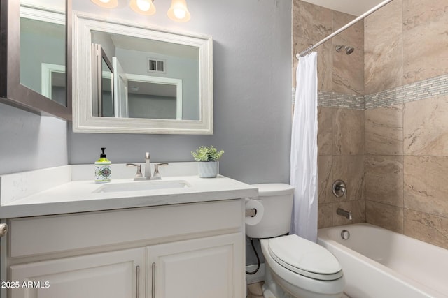 1747 W Devon, Mesa, AZ 85201 - bathroom featuring vanity and shower / bath combo with shower curtain