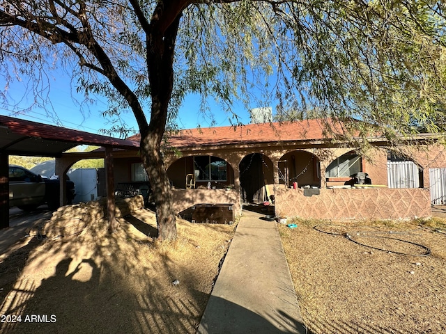 view of ranch-style home