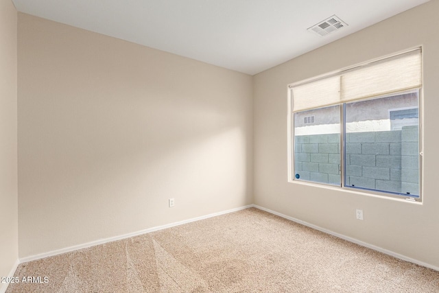 view of carpeted empty room