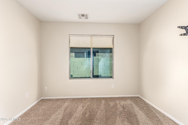 view of carpeted empty room