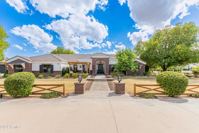 view of front of home