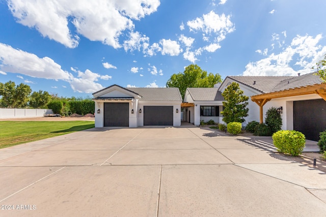 view of front of house featuring a garage