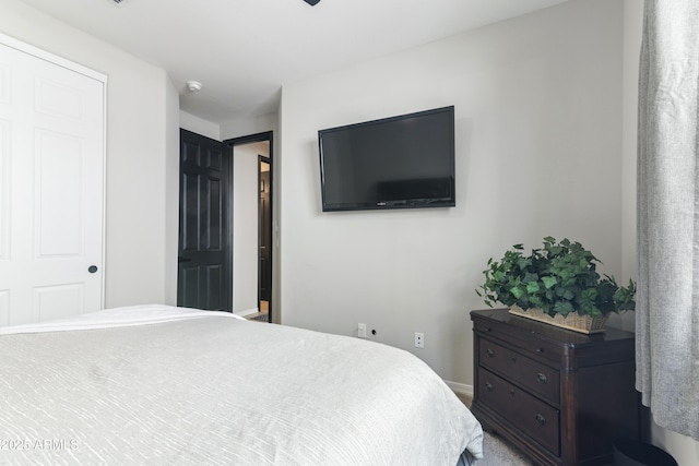 bedroom with a closet