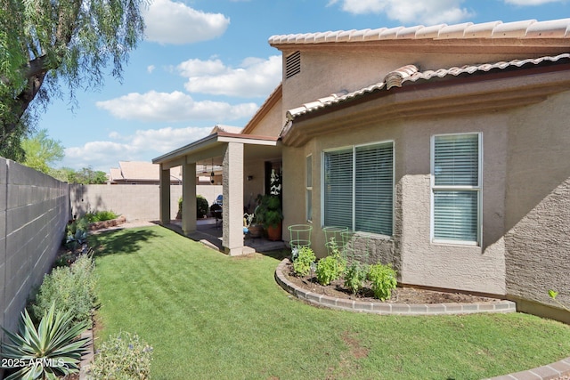 11861 E Becker Ln, Scottsdale, AZ 85259 - fenced backyard with a patio