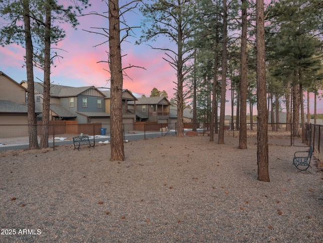 2882 W Presidio Dr, Flagstaff, AZ 86001 - yard at dusk with fence