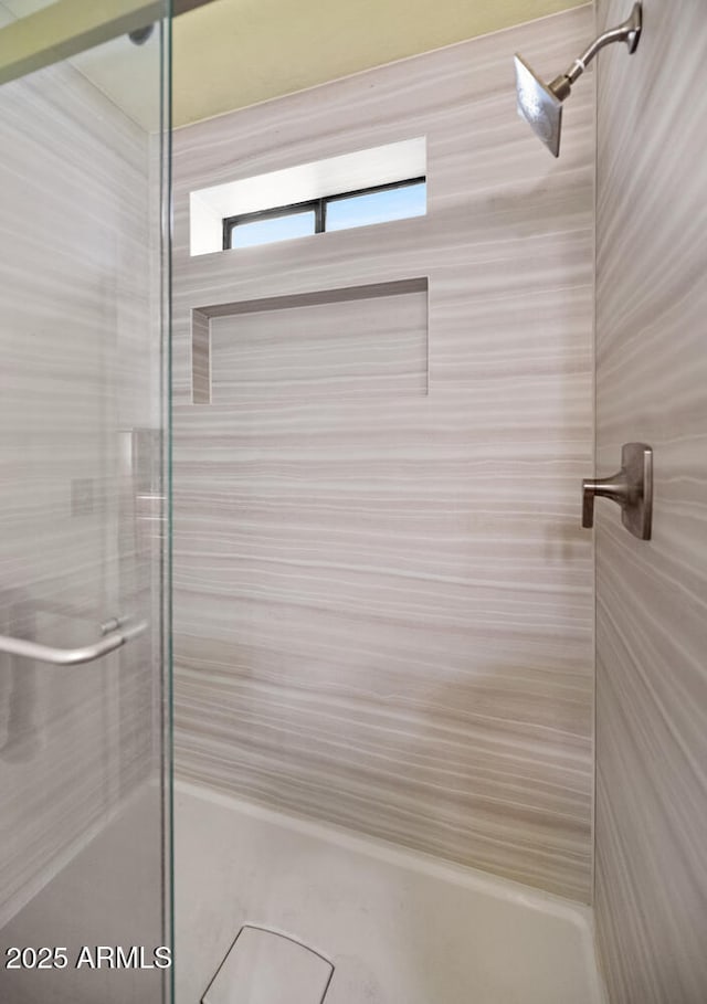 bathroom with walk in shower