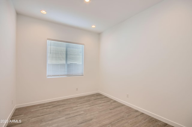 870 W Peralta Pass, Apache Junction, AZ 85120 - spare room with light wood finished floors, baseboards, and recessed lighting