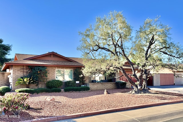 view of ranch-style home