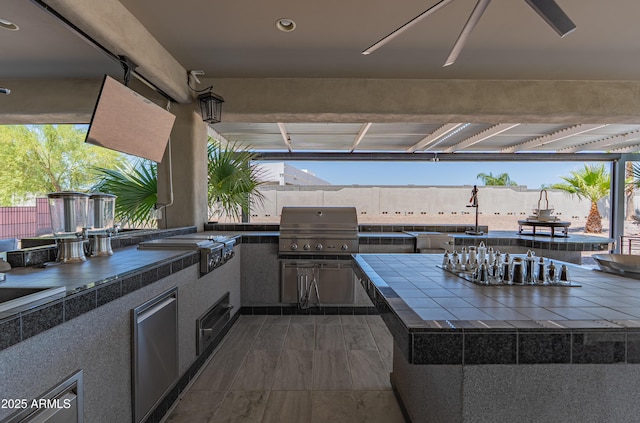 14332 E Bobwhite Way, Scottsdale, AZ 85262 - view of patio / terrace featuring exterior kitchen
