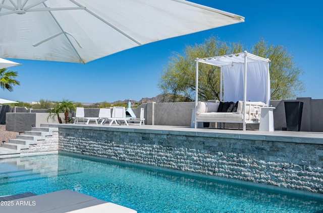 14332 E Bobwhite Way, Scottsdale, AZ 85262 - view of swimming pool featuring a patio