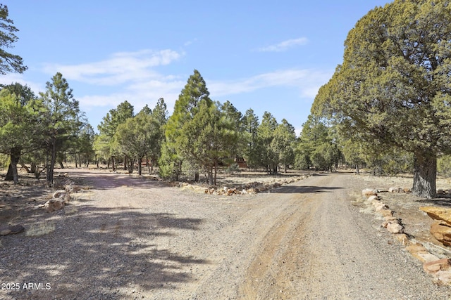 view of street featuring a rural view