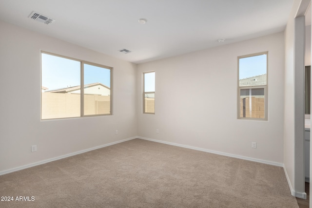 view of carpeted empty room