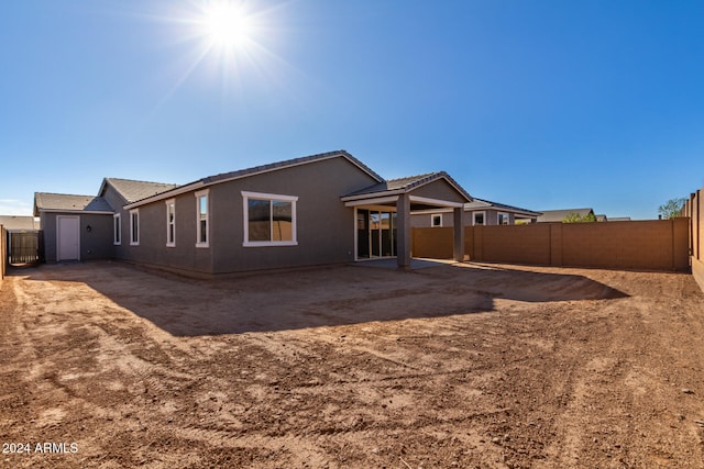 view of rear view of property