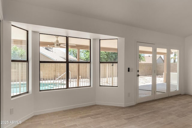 723 E Piute Ave, Phoenix, AZ 85024 - spare room with a ceiling fan and light wood-style floors