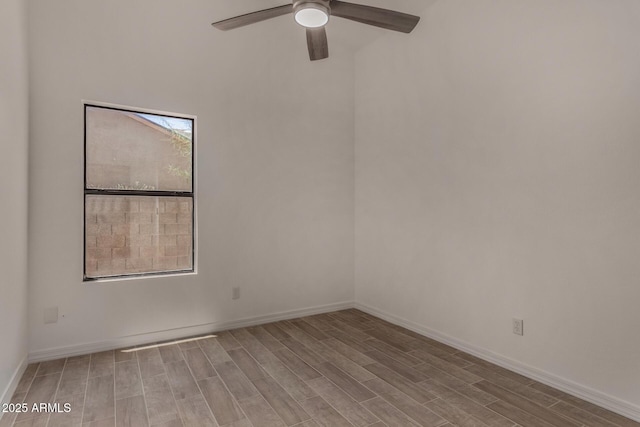 723 E Piute Ave, Phoenix, AZ 85024 - unfurnished room featuring wood finished floors and a ceiling fan