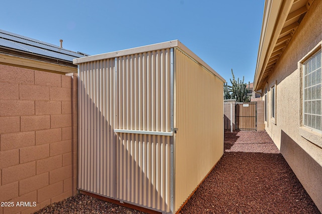exterior space featuring fence