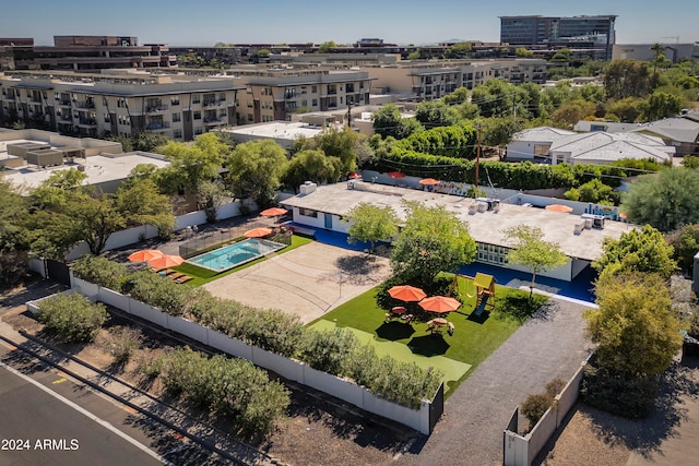 birds eye view of property