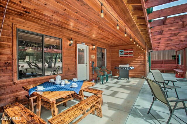 3047 Ponderosa Rd, Overgaard, AZ 85933 - view of patio featuring a grill