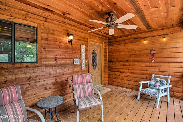 3047 Ponderosa Rd, Overgaard, AZ 85933 - interior space featuring a ceiling fan