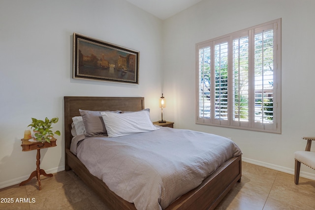 view of tiled bedroom