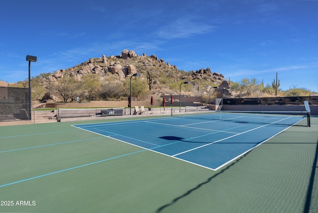 view of tennis court