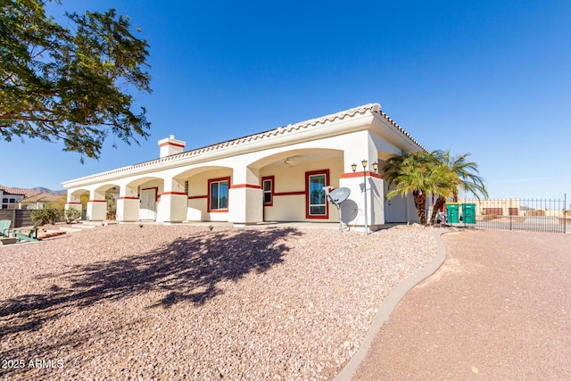 view of mediterranean / spanish-style house