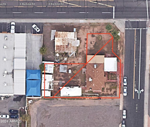 1202 S 14th St, Phoenix, AZ 85034 - map of property location with property parcel outlined
