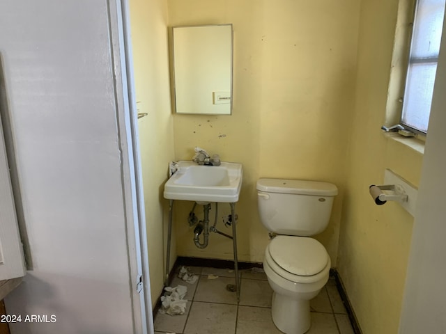 1202 S 14th St, Phoenix, AZ 85034 - half bath with toilet, tile patterned flooring, and a sink