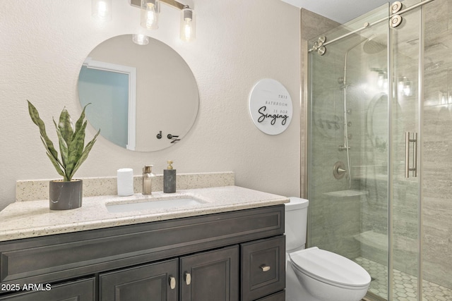 4111 S Dewdrop Ct, Gilbert, AZ 85297 - full bath featuring vanity and a shower stall