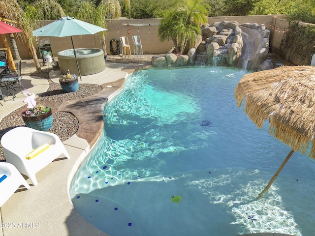 4111 S Dewdrop Ct, Gilbert, AZ 85297 - view of swimming pool featuring a patio area
