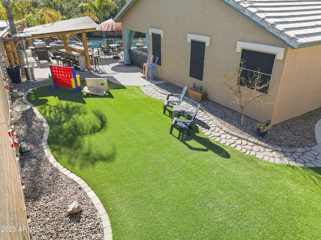 4111 S Dewdrop Ct, Gilbert, AZ 85297 - view of yard with a patio and a gazebo