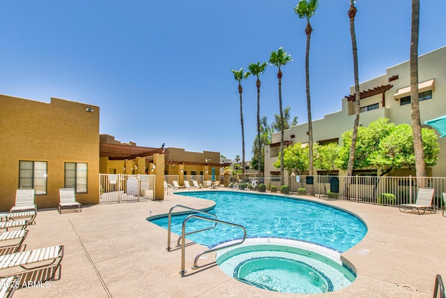 3434 E Baseline Rd Unit 214, Phoenix, AZ 85042 - community pool featuring a hot tub and a patio