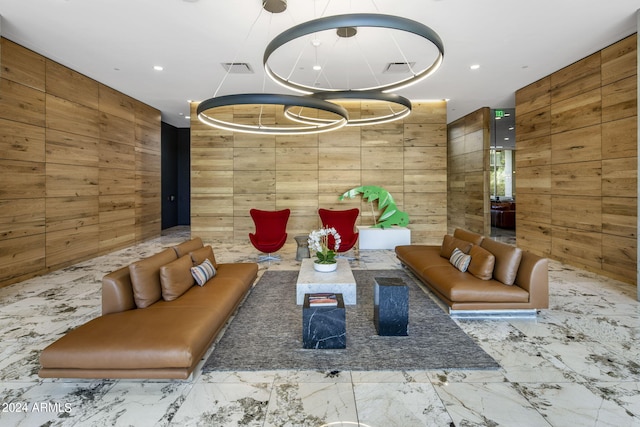 7180 E Kierland Blvd Unit 314, Scottsdale, AZ 85254 - building lobby featuring wooden walls and recessed lighting
