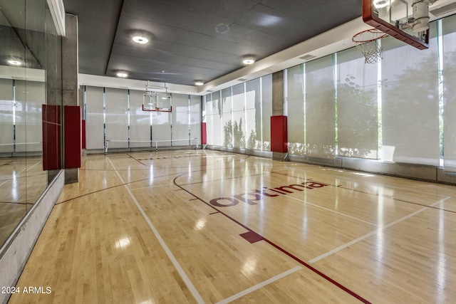 view of basketball court