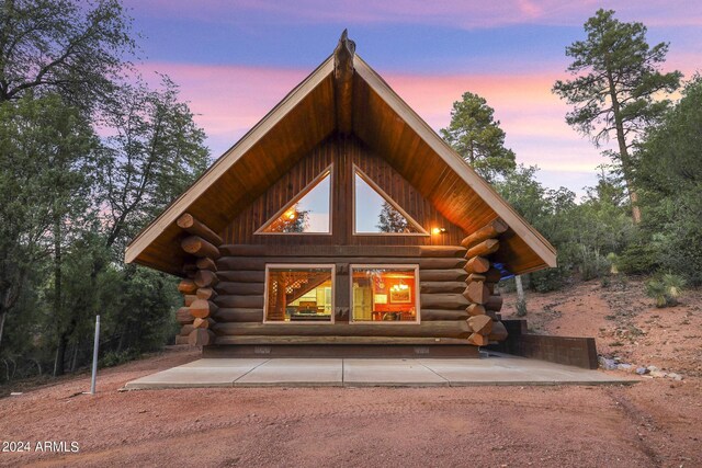 703 N Chaparral Pines Dr, Payson, AZ 85541 - exterior space with log siding