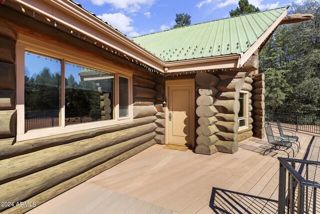 703 N Chaparral Pines Dr, Payson, AZ 85541 - view of patio with fence