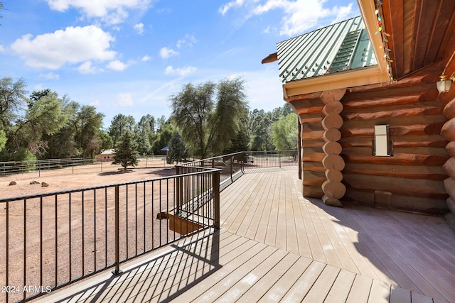 view of wooden terrace