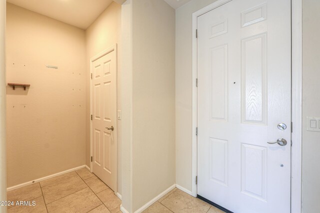 view of tiled entrance foyer