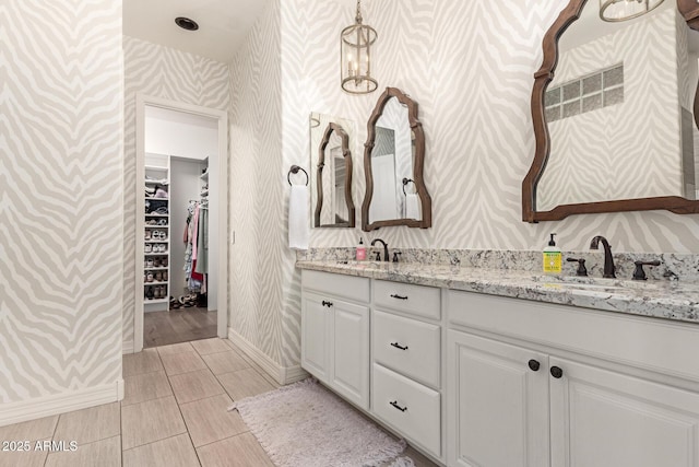 bathroom with vanity