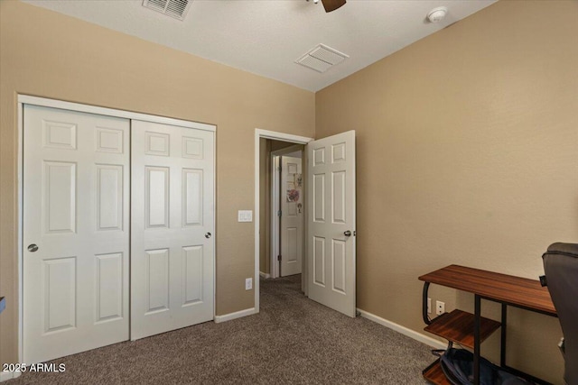 3936 E Narrowleaf Dr, Gilbert, AZ 85298 - carpeted office space with ceiling fan and baseboards