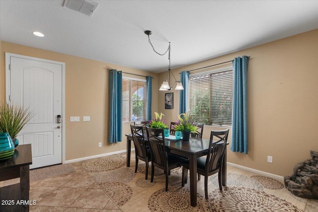 3936 E Narrowleaf Dr, Gilbert, AZ 85298 - dining room featuring baseboards and recessed lighting