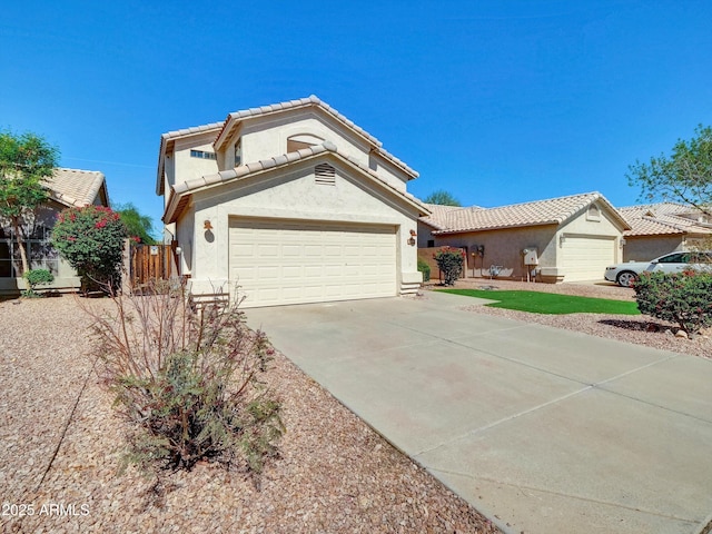 13620 N 82nd Ln, Peoria, AZ 85381 - view of front facade with stucco siding, driveway, a garage, and a tile roof