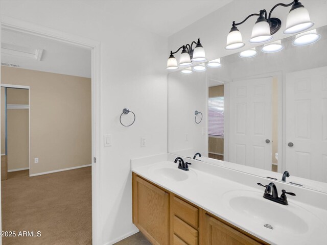 13620 N 82nd Ln, Peoria, AZ 85381 - full bathroom featuring double vanity, toilet, and baseboards