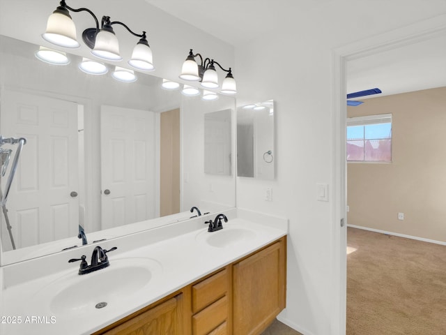 13620 N 82nd Ln, Peoria, AZ 85381 - full bath featuring double vanity and baseboards
