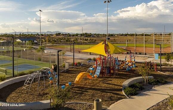 view of jungle gym