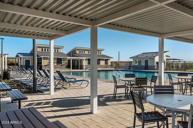 view of pool with a patio area