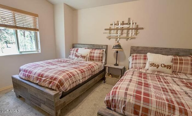 bedroom featuring carpet flooring