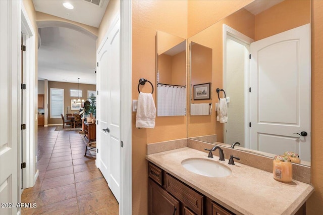 bathroom with vanity