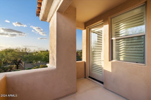 view of balcony